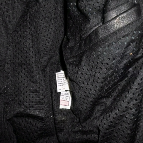 Men'sTeknic Black Gray Moyorcycle Jacket Large - Picture 8 of 8